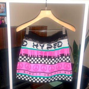 💚💖90s themed Printed Skirt x H&M💖💚